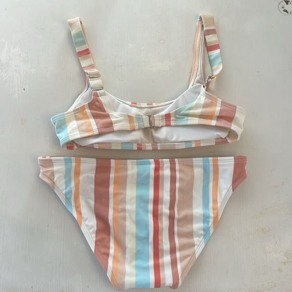 Target Xhiliration Pastel Striped Bikini - Picture 5 of 5